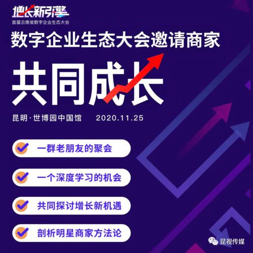 數(shù)字經(jīng)濟(jì)行業(yè)精英齊聚昆明 首屆云南數(shù)字企業(yè)生態(tài)大會(huì)今天開幕